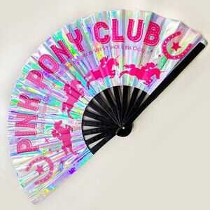 Pink Pony Club Chappell Roan Holographic Rave Fan